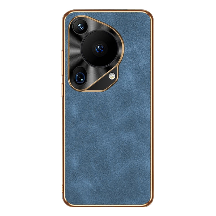 For Huawei Pura 70 Ultra Electroplating Lambskin Leather Phone Case