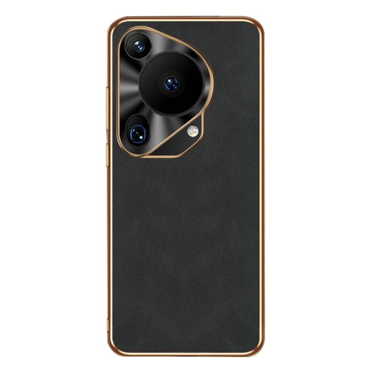 For Huawei Pura 70 Ultra Electroplating Lambskin Leather Phone Case
