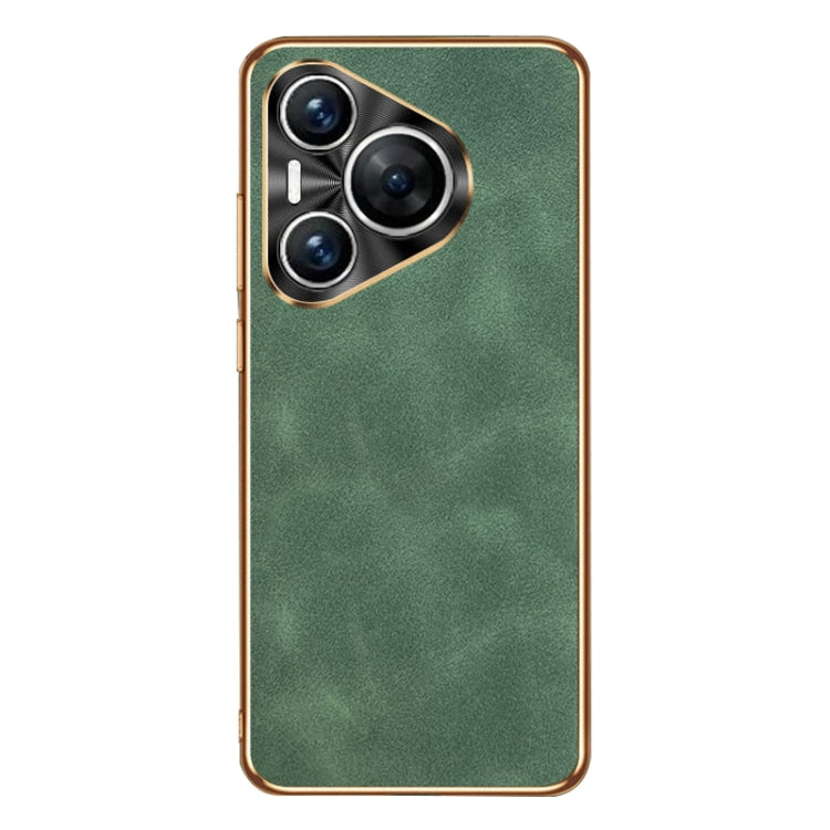For Huawei Pura 70 Pro / 70 Pro+ Electroplating Lambskin Leather Phone Case