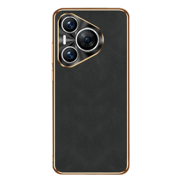 For Huawei Pura 70 Pro / 70 Pro+ Electroplating Lambskin Leather Phone Case