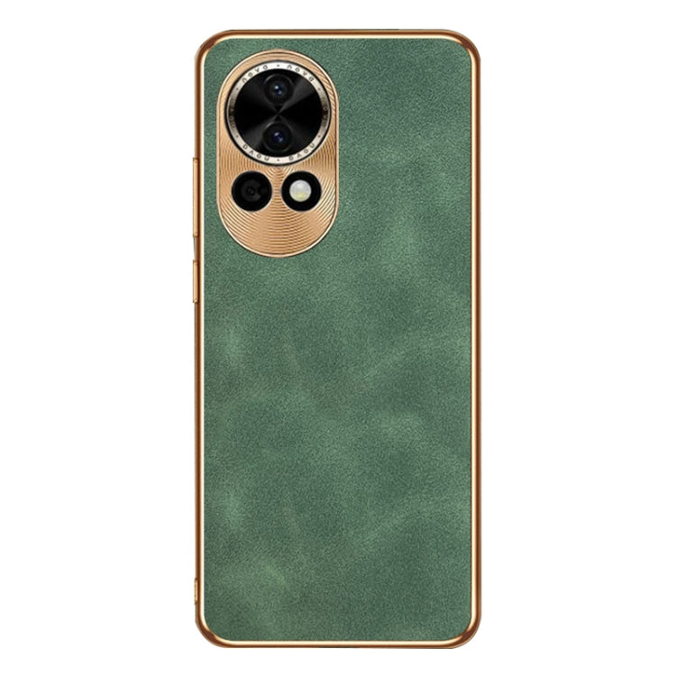 For Huawei nova 12 Pro / 12 Ultra Electroplating Lambskin Leather Phone Case