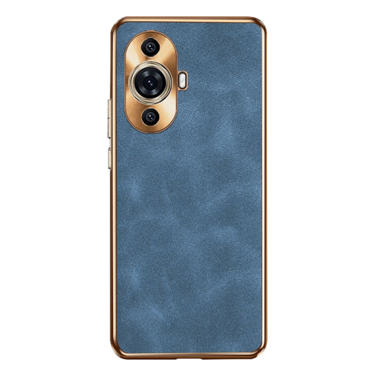 For Huawei nova 11 Pro / 11 Ultra Electroplating Lambskin Leather Phone Case