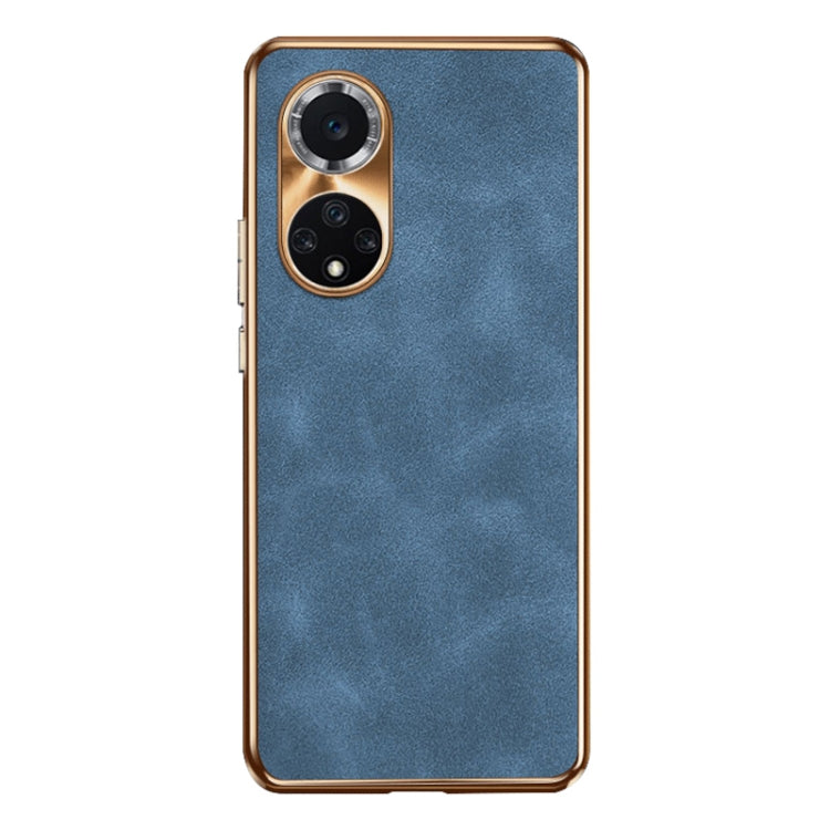 For Huawei nova 9 Electroplating Lambskin Leather Phone Case