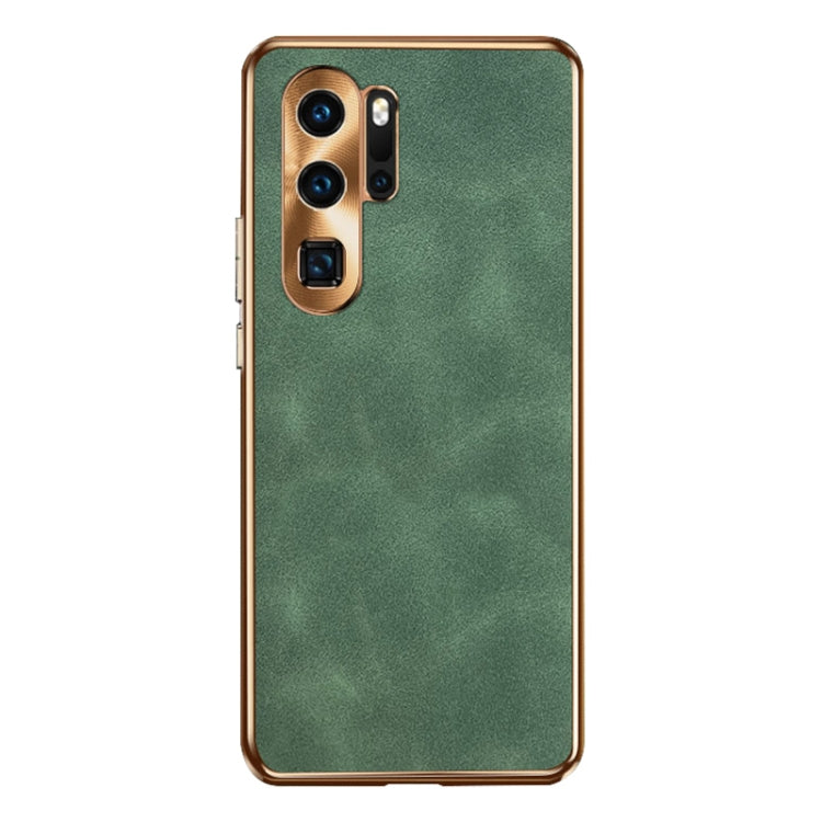For Huawei P30 Pro Electroplating Lambskin Leather Phone Case
