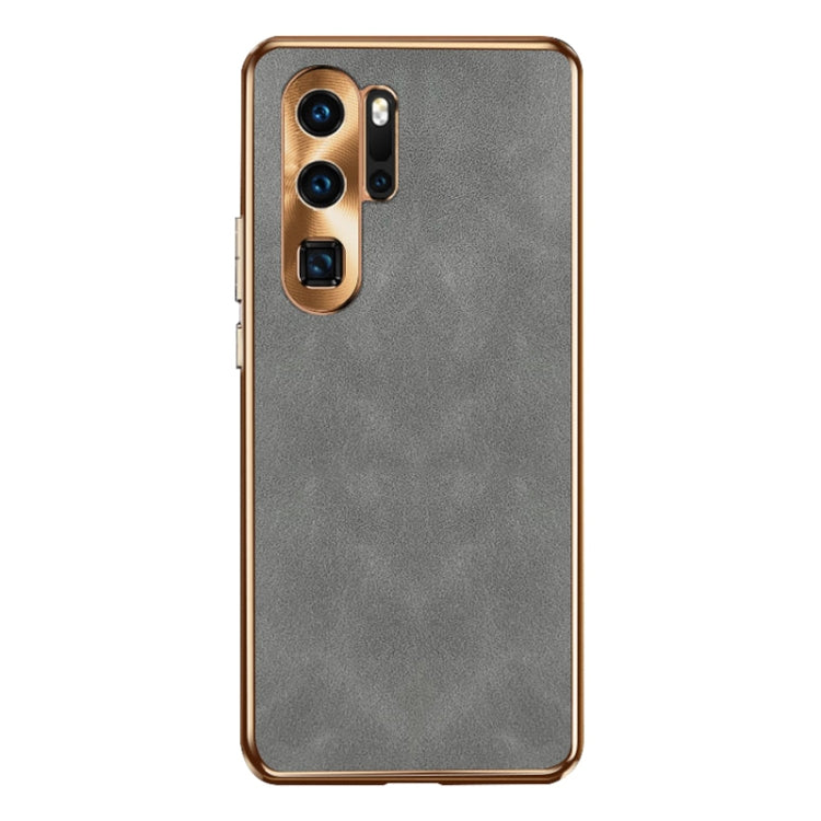 For Huawei P30 Pro Electroplating Lambskin Leather Phone Case