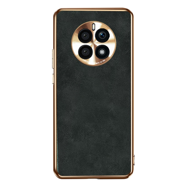 For Huawei Mate 50 Pro Electroplating Lambskin Leather Phone Case