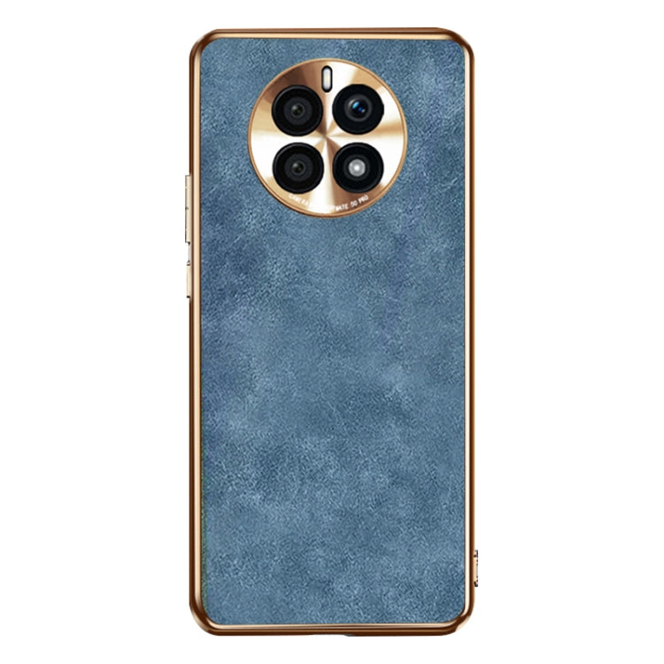 For Huawei Mate 50 Electroplating Lambskin Leather Phone Case