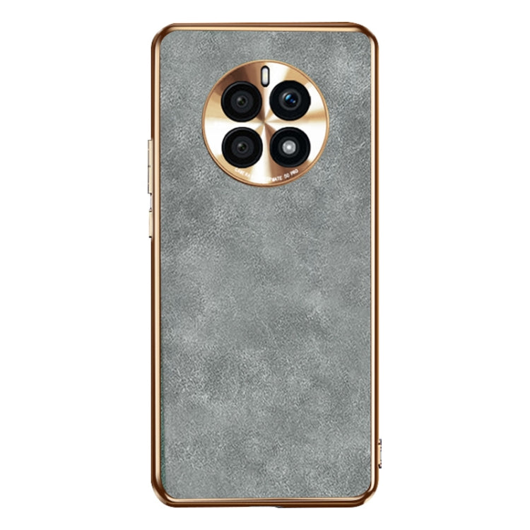 For Huawei Mate 50 Electroplating Lambskin Leather Phone Case