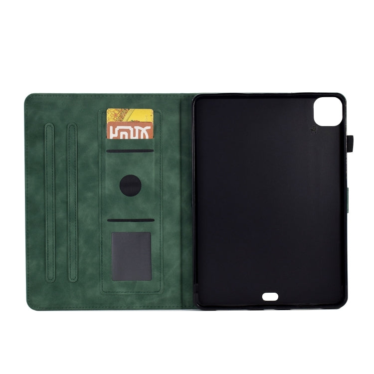 For iPad Pro 11 2025 / 2024 Tower Embossed Leather Smart Tablet Case