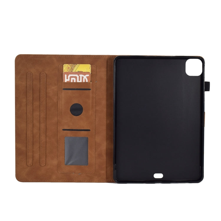 For iPad Pro 11 2025 / 2024 Tower Embossed Leather Smart Tablet Case