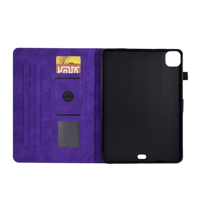 For iPad Pro 11 2025 / 2024 Tower Embossed Leather Smart Tablet Case