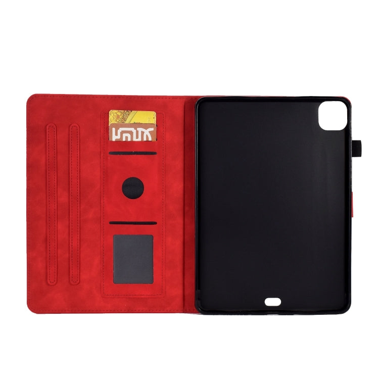 For iPad Pro 11 2025 / 2024 Tower Embossed Leather Smart Tablet Case