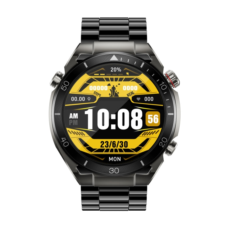 WS-20 1.43 inch IP67 Sport Smart Watch Support Bluetooth Call / Sleep / Blood Oxygen / Heart Rate / Blood Pressure Health Monitor, Steel Strap