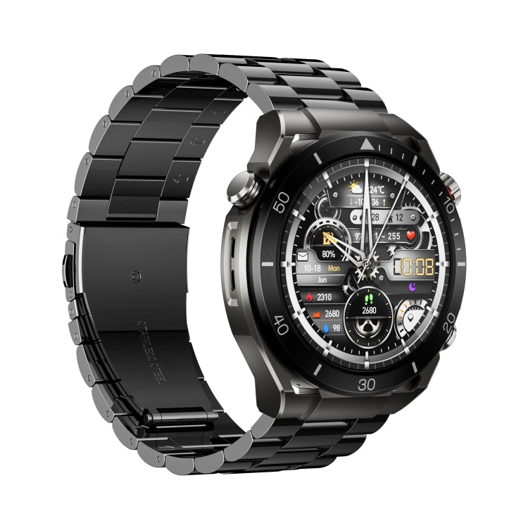 WS-20 1.43 inch IP67 Sport Smart Watch Support Bluetooth Call / Sleep / Blood Oxygen / Heart Rate / Blood Pressure Health Monitor, Steel Strap