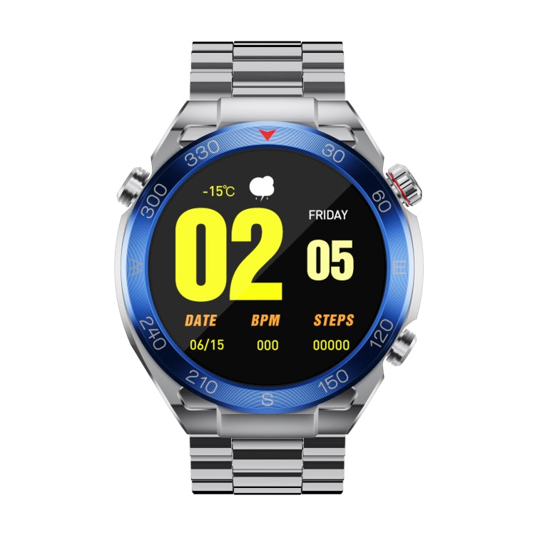 WS-20 1.43 inch IP67 Sport Smart Watch Support Bluetooth Call / Sleep / Blood Oxygen / Heart Rate / Blood Pressure Health Monitor, Steel Strap
