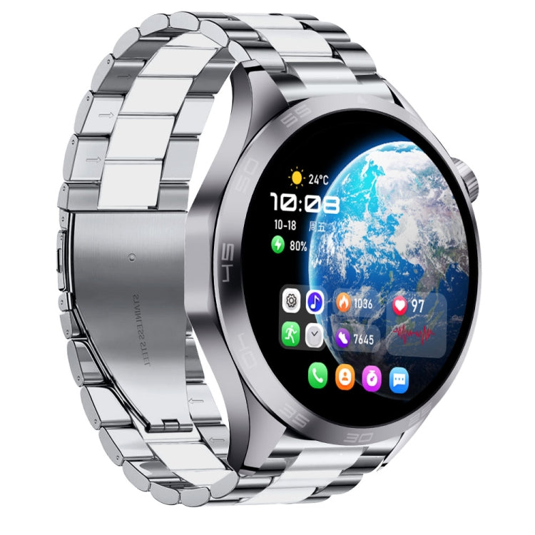 WS-26 1.52 inch IP67 Sport Smart Watch Support Bluetooth Call / Sleep / Blood Oxygen / Heart Rate / Blood Pressure Health Monitor, Steel Strap