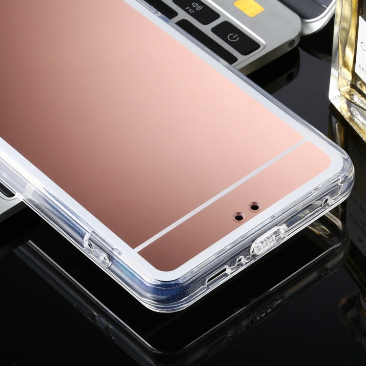For Samsung Galaxy A80 TPU + Acrylic Luxury Plating Mirror Phone Case Cover