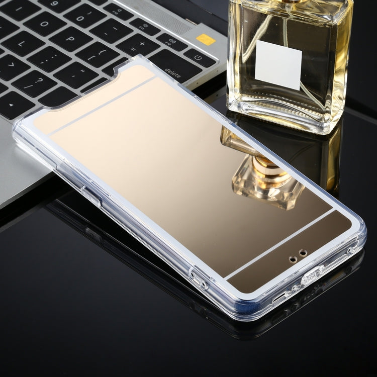 For Samsung Galaxy A80 TPU + Acrylic Luxury Plating Mirror Phone Case Cover