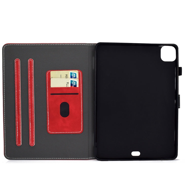 For iPad Pro 11 2024 Cowhide Texture Tablet Leather Smart Case