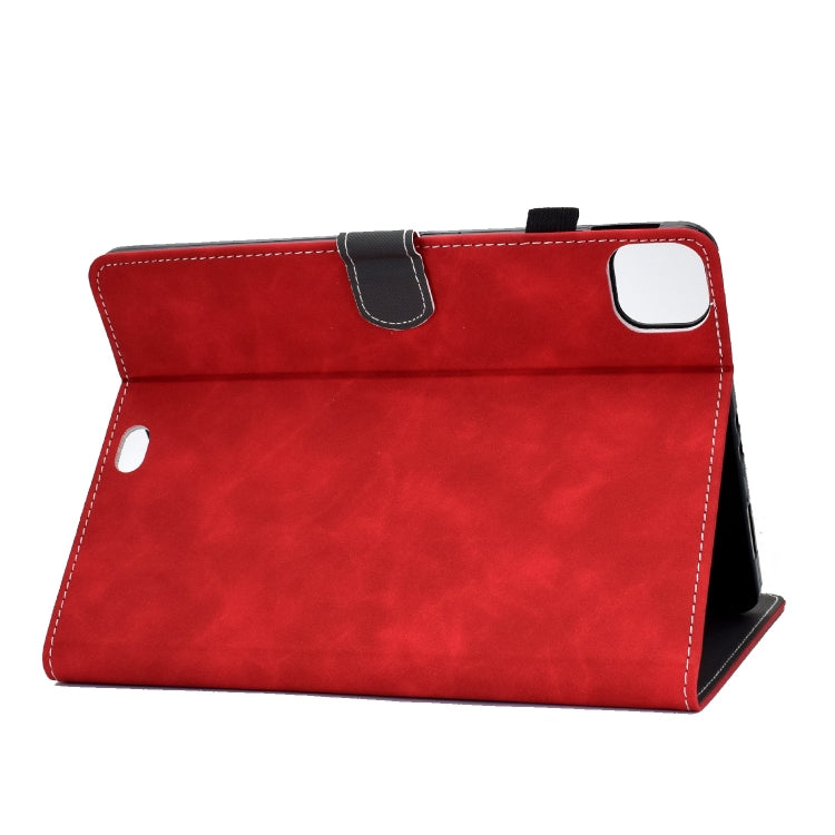 For iPad Pro 11 2024 Cowhide Texture Tablet Leather Smart Case
