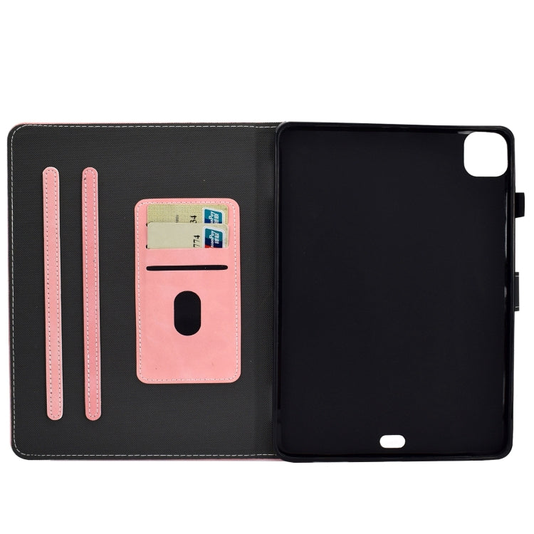 For iPad Pro 11 2024 Cowhide Texture Tablet Leather Smart Case