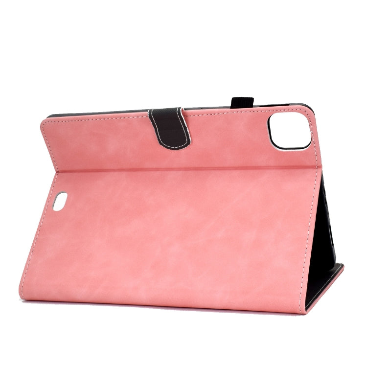 For iPad Pro 11 2024 Cowhide Texture Tablet Leather Smart Case