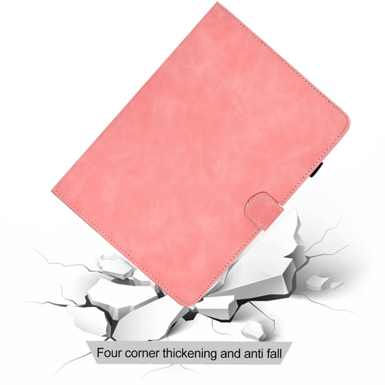 For iPad Pro 11 2024 Cowhide Texture Tablet Leather Smart Case