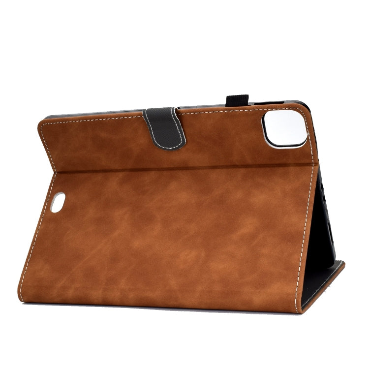 For iPad Pro 11 2024 Cowhide Texture Tablet Leather Smart Case