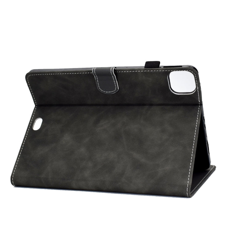 For iPad Pro 11 2024 Cowhide Texture Tablet Leather Smart Case