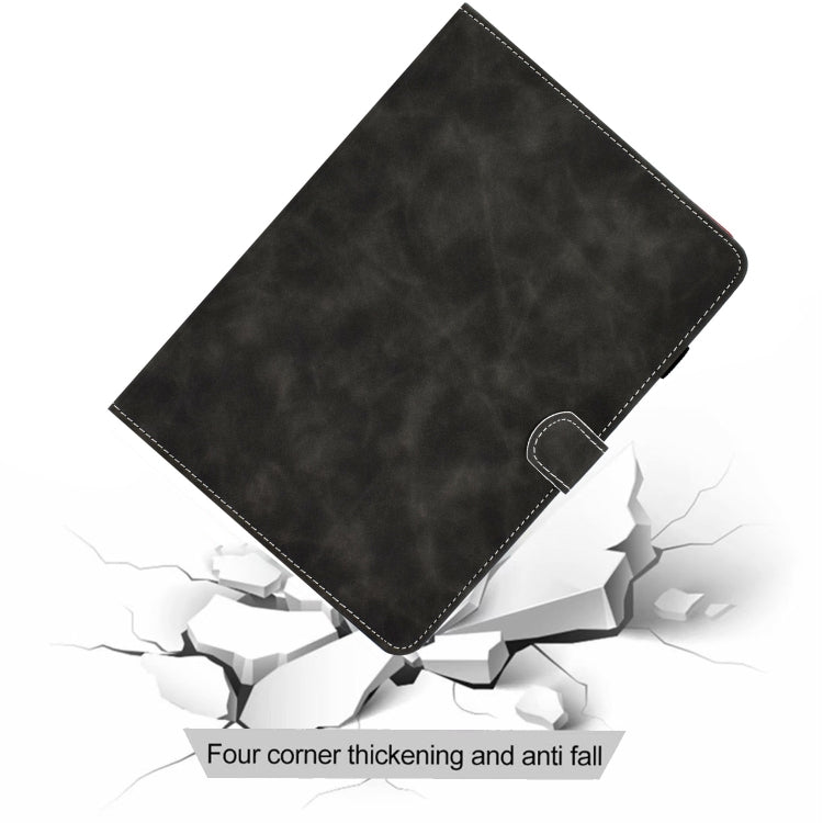 For iPad Pro 11 2024 Cowhide Texture Tablet Leather Smart Case