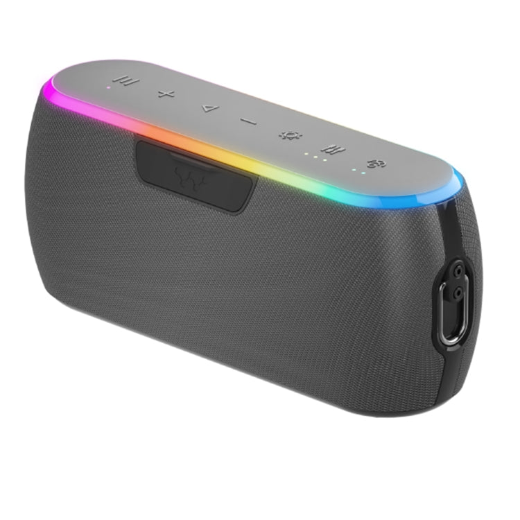 Xdobo X8 III BT5.3 IPX7 Wireless Speaker with RGB Light, Support Bluetooth/TF Card/USB/AUX - Grey