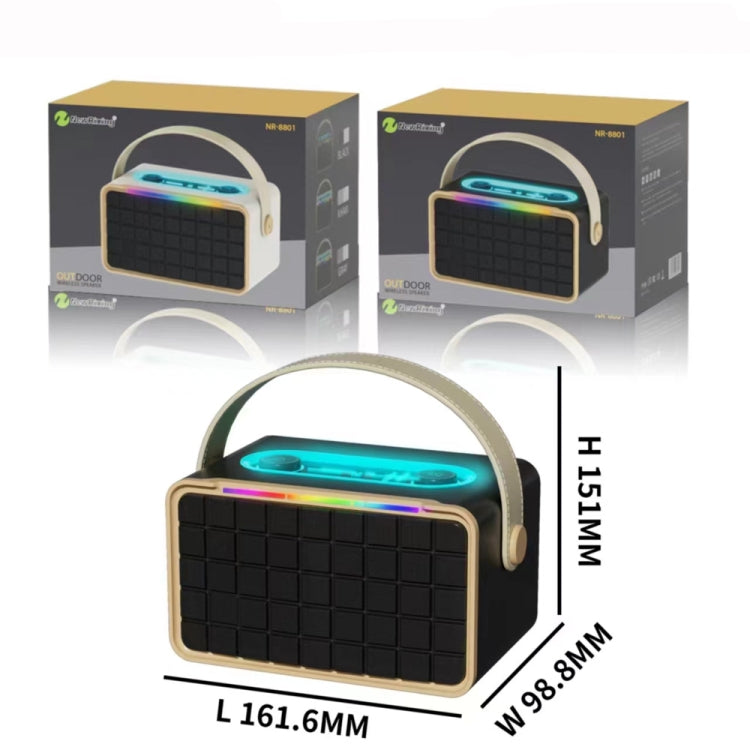 NewRixing NR8801 15W Portable Outdoor Bluetooth Speaker TWS Stereo Speaker