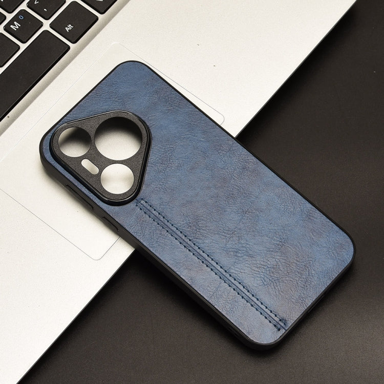 For Huawei Pura 70 Cow Pattern Sewing Card Bag Phone Case
