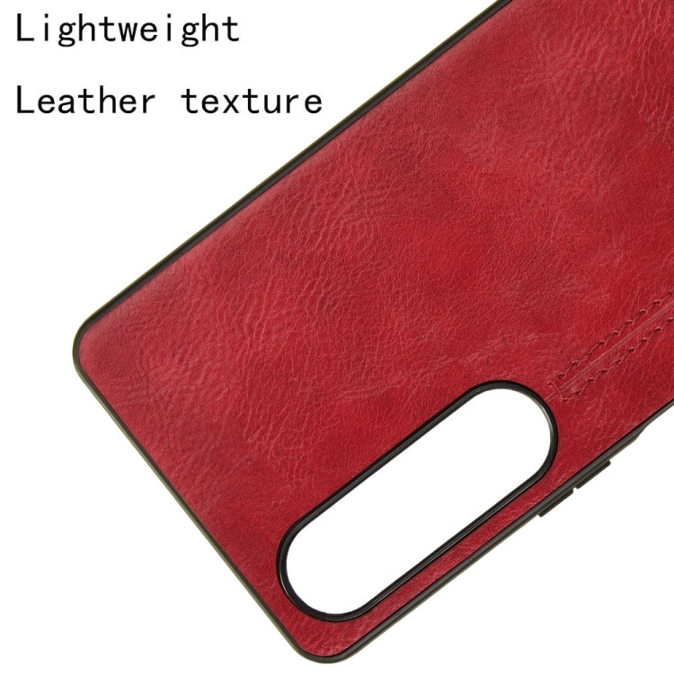For Sony Xperia 1 VI Cow Pattern Sewing Card Bag Phone Case