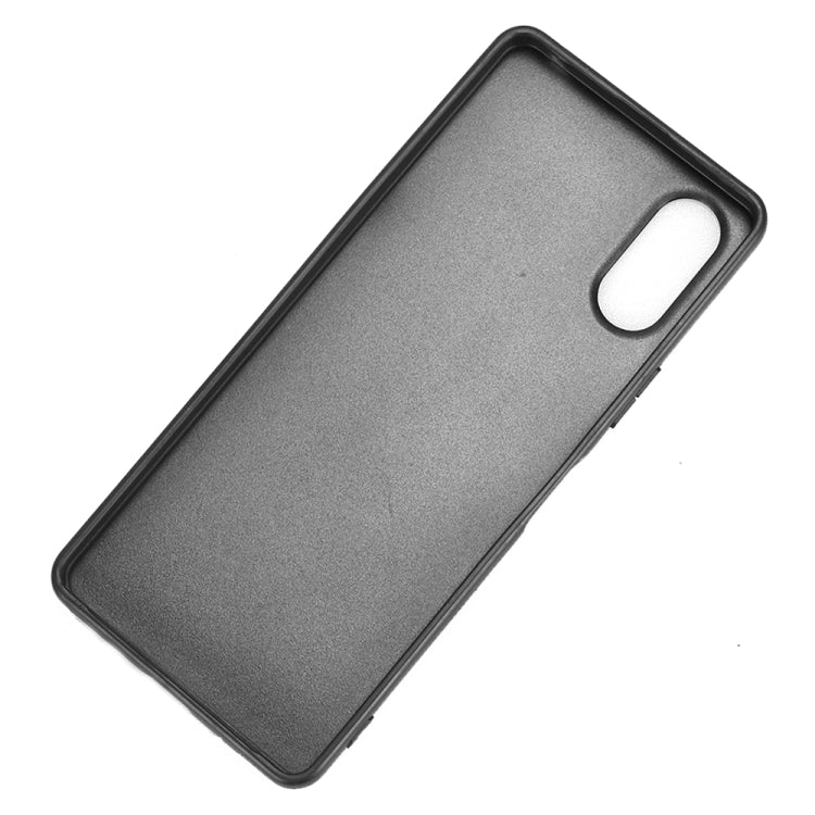 For Sony Xperia 10 VI Cow Pattern Sewing Card Bag Phone Case