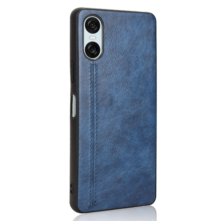For Sony Xperia 10 VI Cow Pattern Sewing Card Bag Phone Case