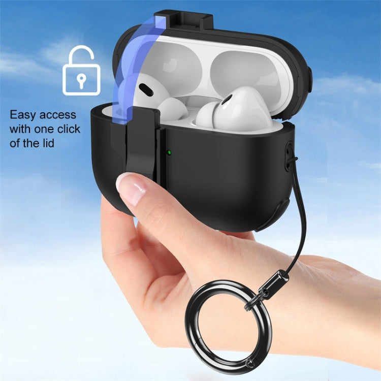 For AirPods Pro 2 Mechanical Switch Lock Bluetooth Earphone Protective Case
