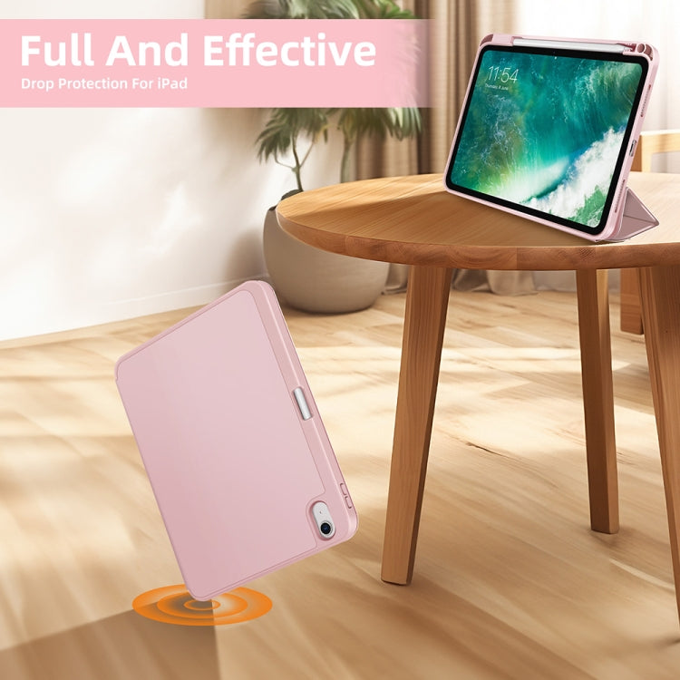 For iPad 2025 / 2022 3-fold TPU Smart Leather Tablet Case with Pen Slot