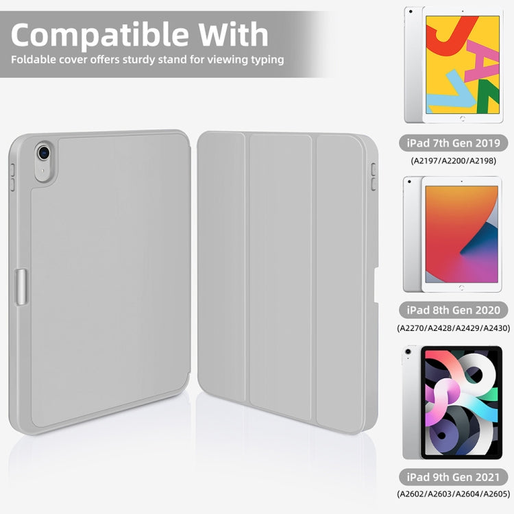 For iPad Air 5 / 4 3-fold TPU Smart Leather Tablet Case with Pen Slot