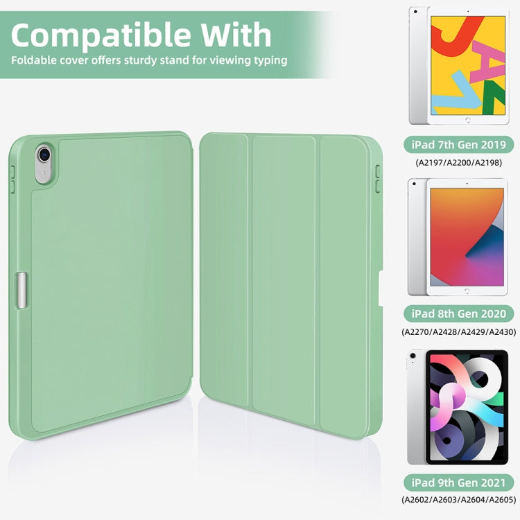 For iPad Air 5 / 4 3-fold TPU Smart Leather Tablet Case with Pen Slot