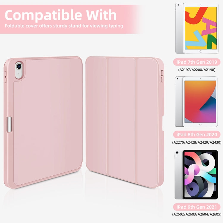 For iPad mini 2024 / mini 6 3-fold TPU Smart Leather Tablet Case with Pen Slot
