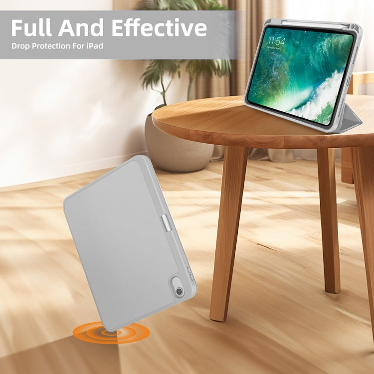 For iPad mini 2024 / mini 6 3-fold TPU Smart Leather Tablet Case with Pen Slot