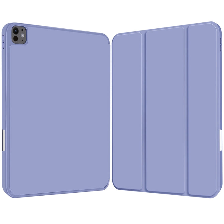 For iPad Pro 11 2025 / 2024 3-fold TPU Smart Leather Tablet Case with Pen Slot