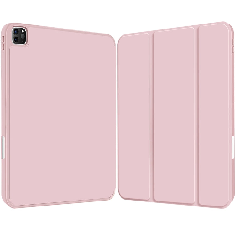 For iPad Pro 12.9 3-fold TPU Smart Leather Tablet Case with Pen Slot