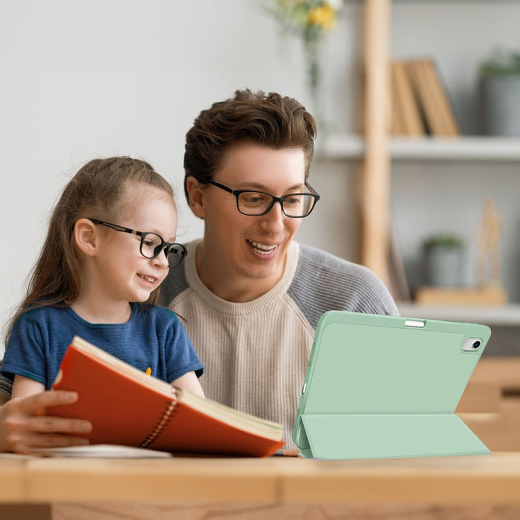 For iPad Pro 12.9 3-fold TPU Smart Leather Tablet Case with Pen Slot