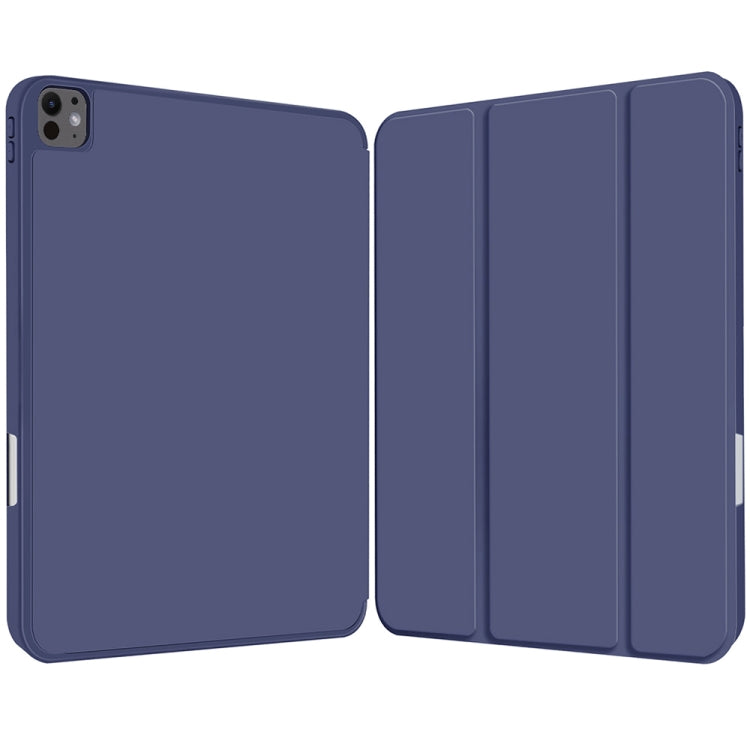 For iPad Pro 13 2025 / 2024 3-fold TPU Smart Leather Tablet Case with Pen Slot