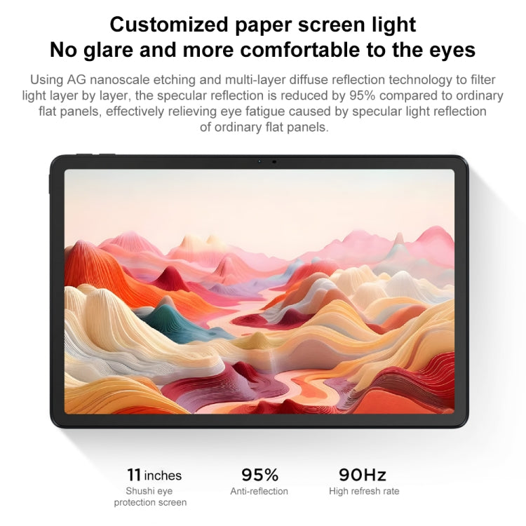 Lenovo Xiaoxin Pad 2024 Paperlike Screen Learning Version 11 inch WiFi Tablet, 8GB+128GB, Android 13, Qualcomm Snapdragon 685 Octa Core, Support Face Identification - Dark Grey