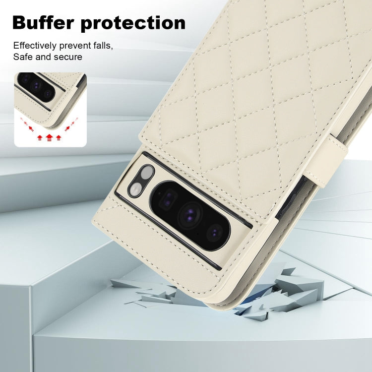 For Google Pixel 8 Pro Crossbody Multifunction Rhombic Leather Phone Case