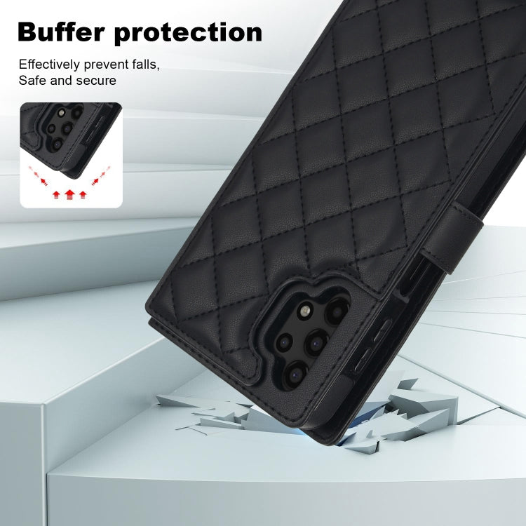For Samsung Galaxy A13 4G/5G Crossbody Multifunction Rhombic Leather Phone Case