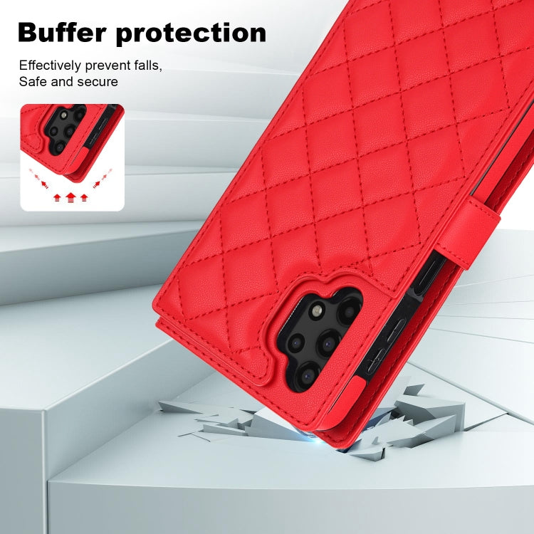 For Samsung Galaxy A13 4G/5G Crossbody Multifunction Rhombic Leather Phone Case